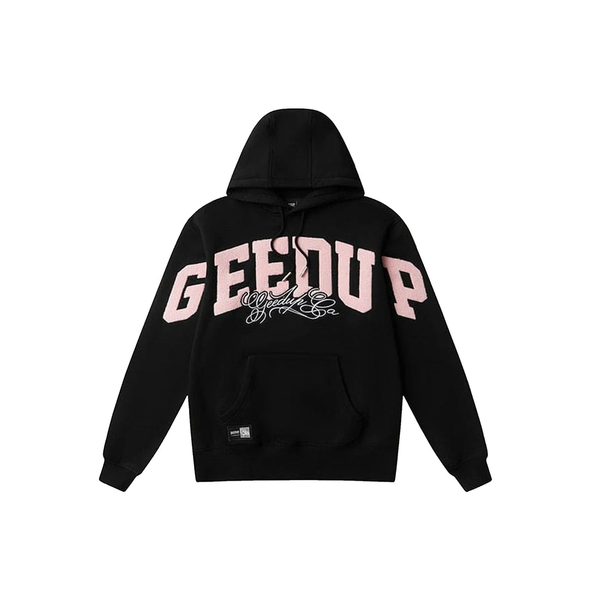 Geedup Team Logo Script Hoodie 'Black/ Dusty Pink' (2025)