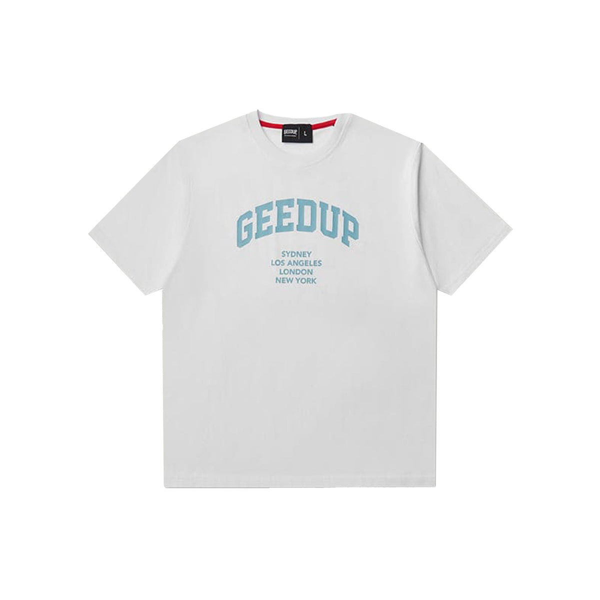 Geedup x Arrdee Cities T-Shirt 'White/ Teal' (2025)