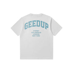 Geedup x Arrdee Cities T-Shirt 'White/ Teal' (2025)