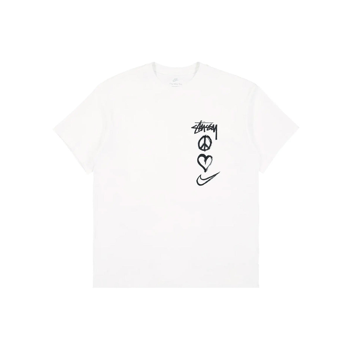 x Stussy Peace, Love, Swoosh T-shirt 'White' (2022)