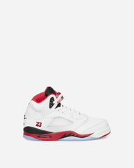 5 (GS) Sneakers Fire Red 'Black Tongue'