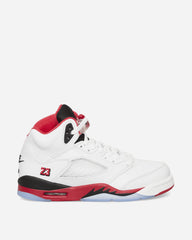 5 (GS) Sneakers Fire Red 'Black Tongue'