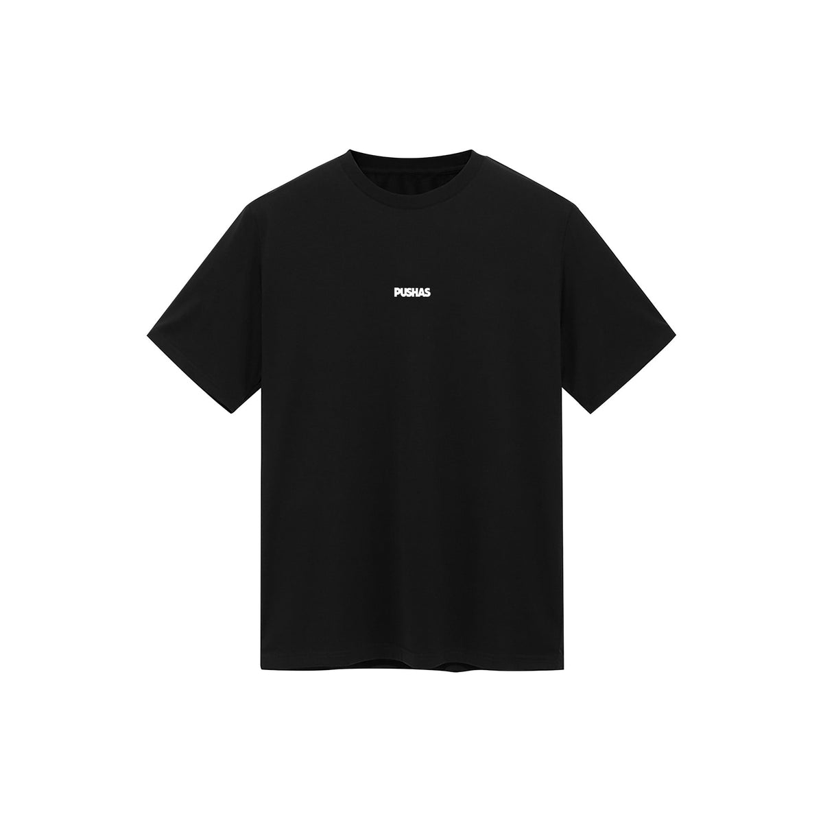 PUSHAS Print Logo T-Shirt 'Black/ White' (2024)
