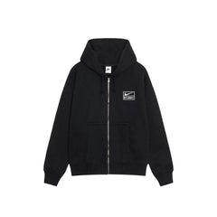 Stussy x Stone Washed Fleece Zip Hoodie 'Black' (2025)