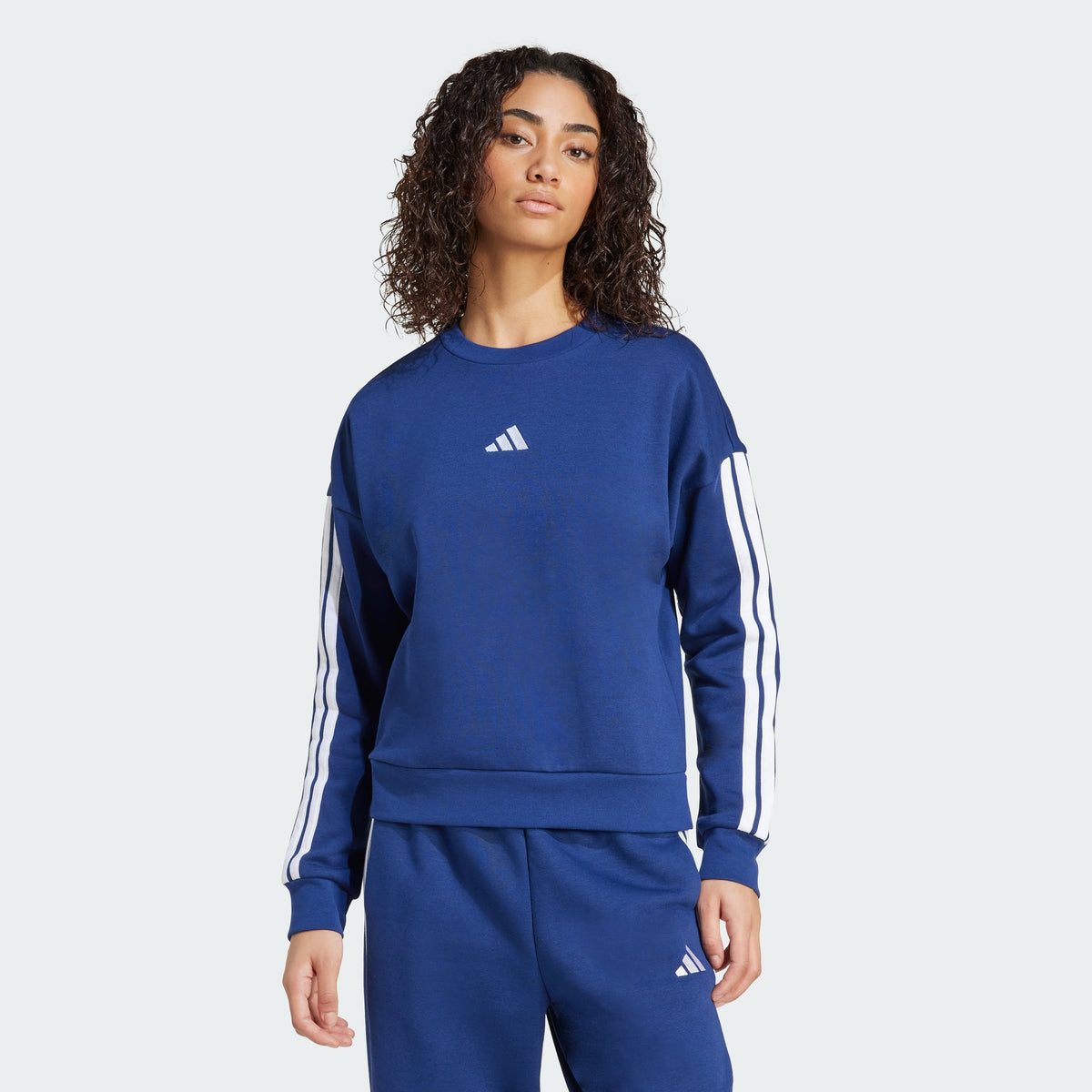 Women's Essentials 3-Stripes Fleece Sweatshirt