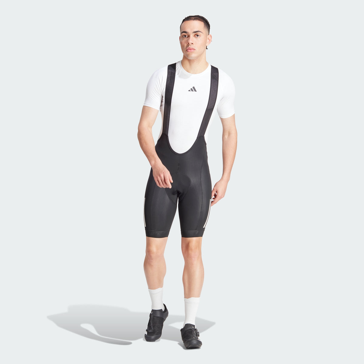 Men's Essentials 3-Stripes Padded Cycling Bib Shorts
