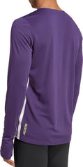 Adizero Long Sleeve Mens Running Top - Purple