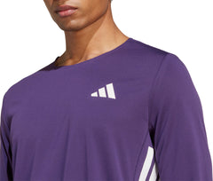 Adizero Long Sleeve Mens Running Top - Purple