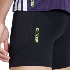 Adizero Pocket 5 Inch Mens Short Running Tights - Black