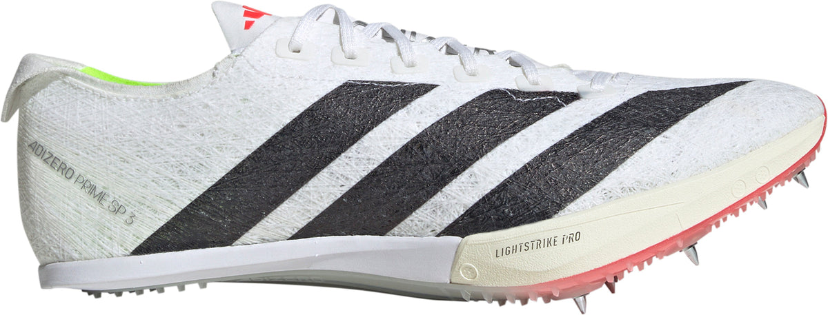 Adizero Prime SP 3 Strung Running Spikes - White