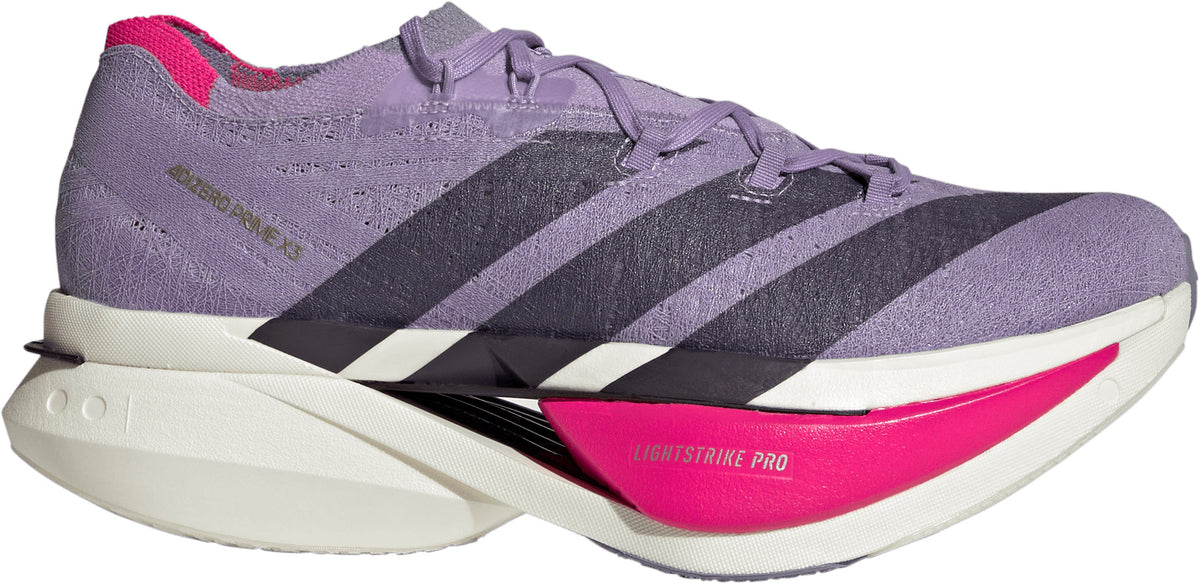 Adizero Prime X3 Strung Running Shoes - Purple