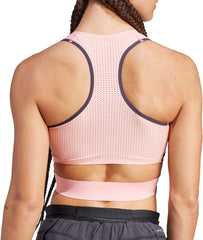 Adizero Promo Womens Running Crop Top - Pink