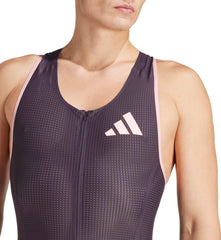Adizero Promo Sleeveless Mens Running Suit - Purple