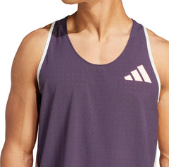 Adizero Promo Mens Running Vest - Purple