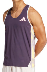 Adizero Promo Mens Running Vest - Purple
