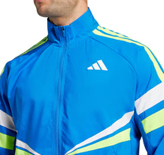 Adizero Retro Mens Running Jacket - Blue