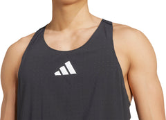 Adizero Road To Records Mens Running Vest - Black