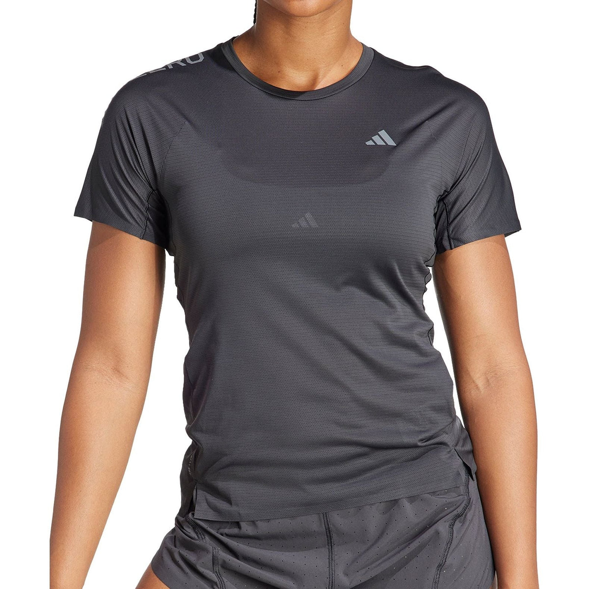 Adizero Short Sleeve Womens Running Top - Black