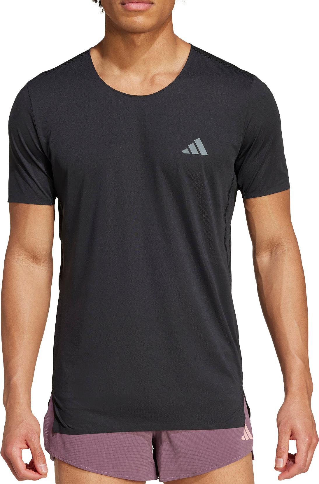 Adizero Short Sleeve Mens Running Top - Black