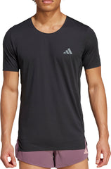 Adizero Short Sleeve Mens Running Top - Black