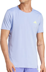 Adizero Short Sleeve Mens Running Top - Blue