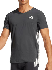 Adizero Short Sleeve Mens Running Top - Black