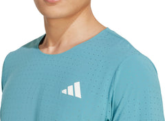 Adizero Short Sleeve Mens Running Top - Green