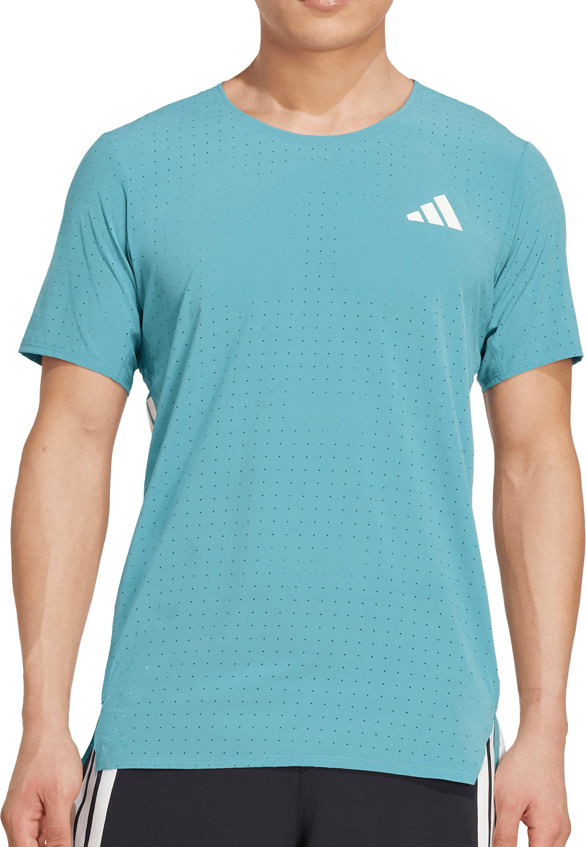 Adizero Short Sleeve Mens Running Top - Green