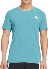 Adizero Short Sleeve Mens Running Top - Green