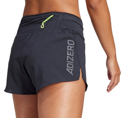 Adizero Womens Split Running Shorts - Black