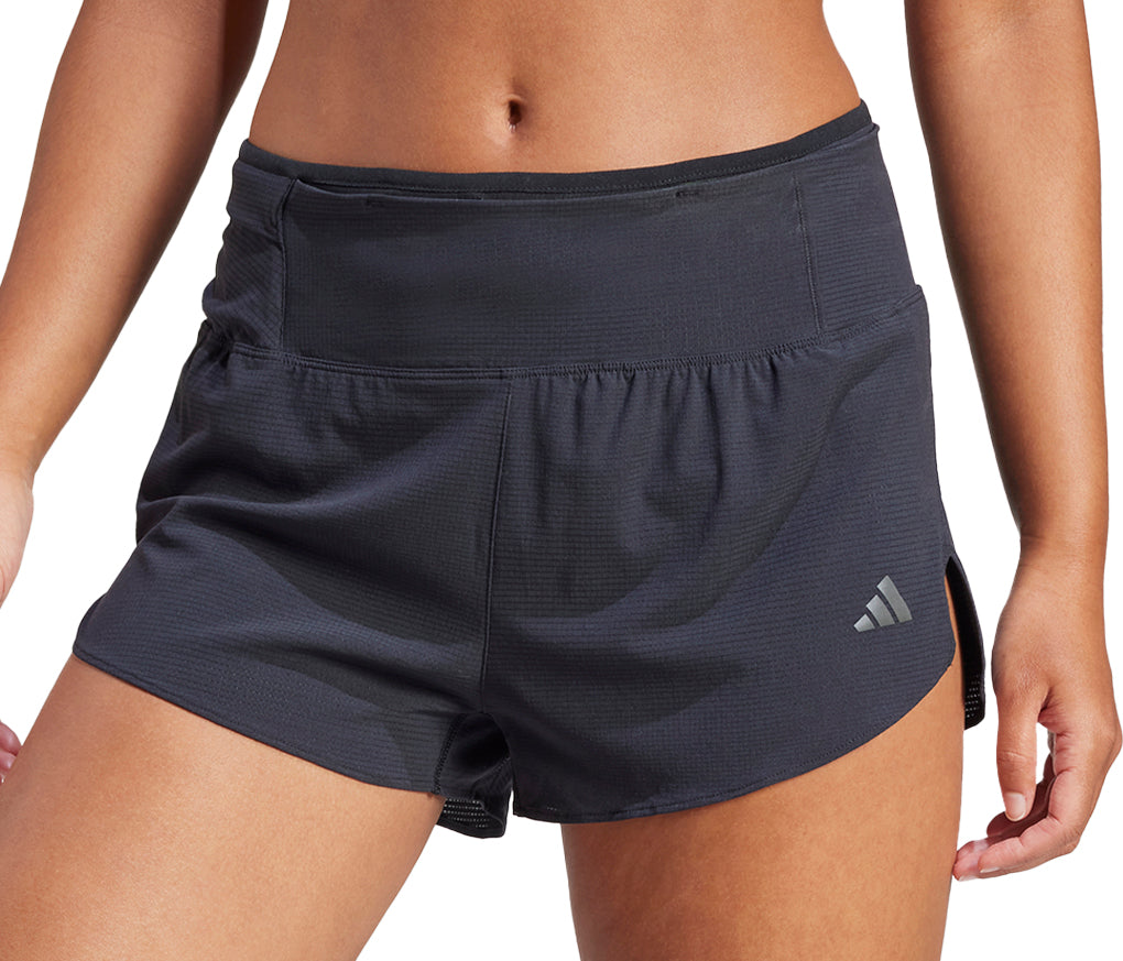 Adizero Womens Split Running Shorts - Black