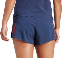 Adizero Team GB Womens Split Running Shorts - Blue