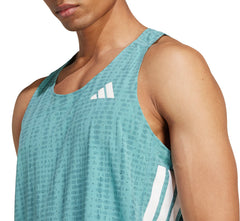 Adizero Mens Running Vest - Green