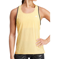 Adizero Womens Running Vest Tank Top - Yellow