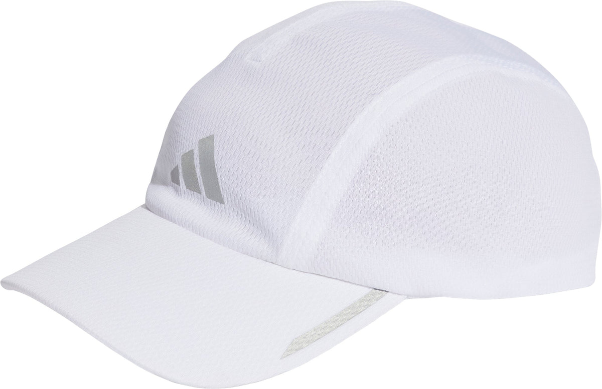 AeroReady 4 Panel Mesh Running Cap - White