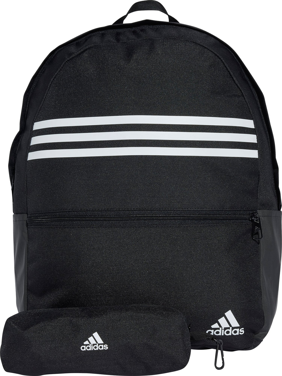 Classic Horizontal 3 Stripes Backpack - Black