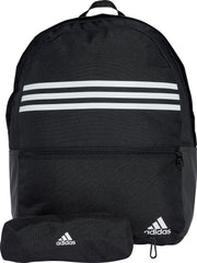 Classic Horizontal 3 Stripes Backpack - Black