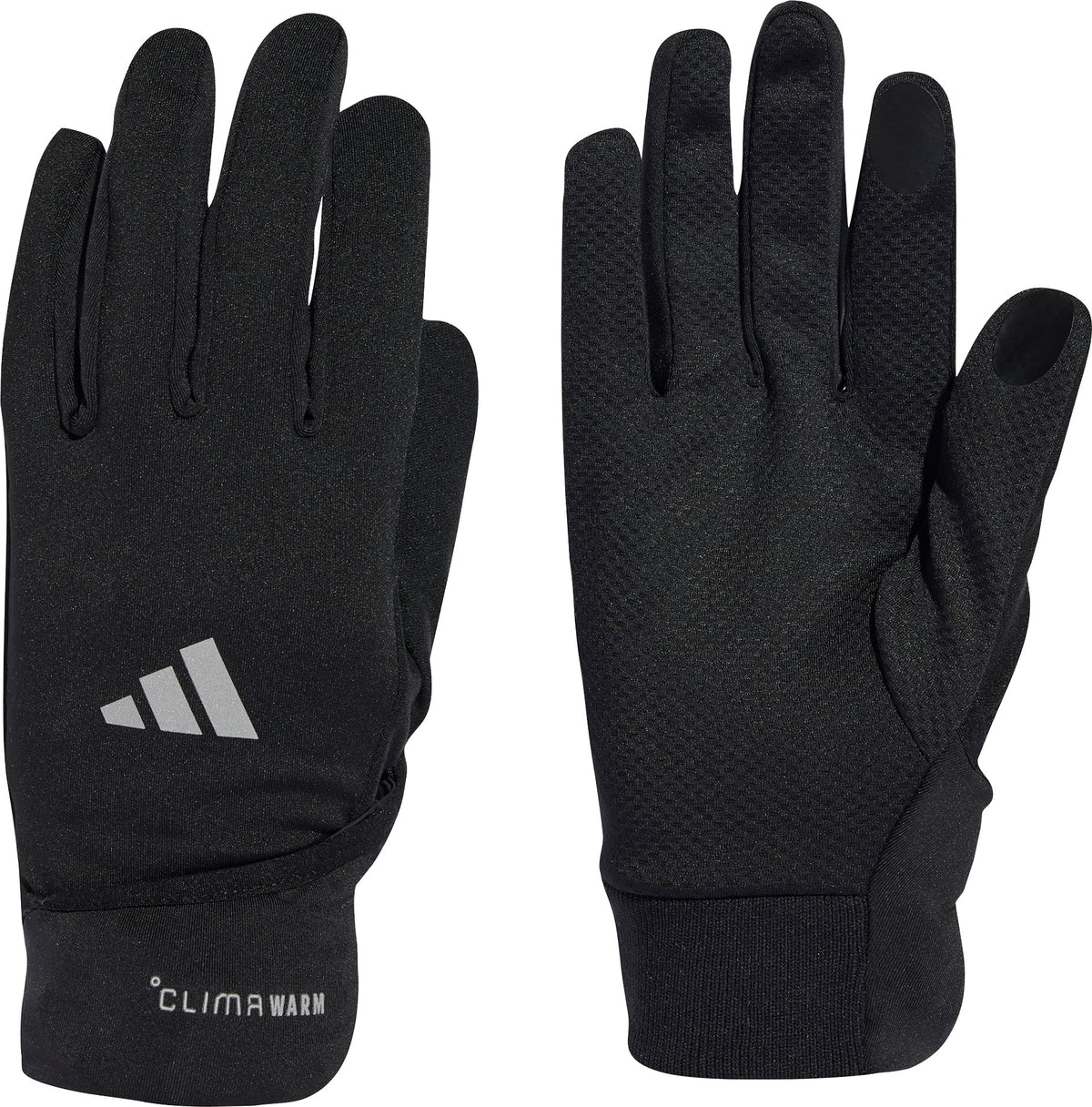ClimaWarm Convertible Running Gloves - Black