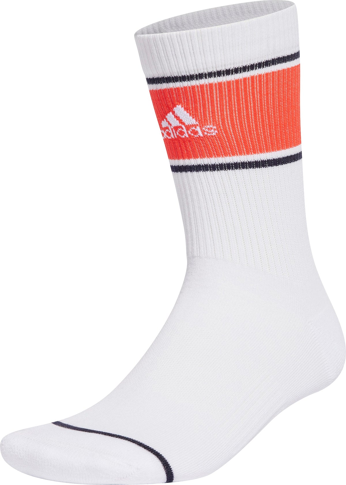 Cushioned (2 Pack) Logo Graphic Crew Socks - White