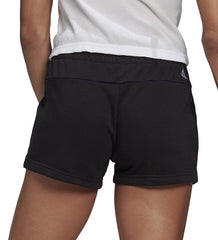 Essentials Slim Logo Womens Training Shorts - Black