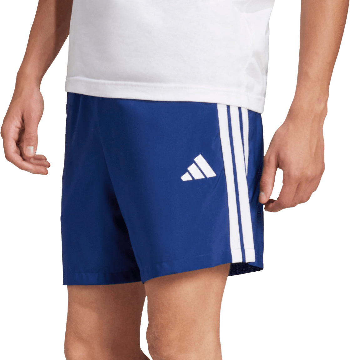 Essentials 3 Stripes Chelsea Mens Training Shorts - Blue
