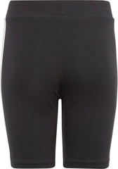Essentials 3 Stripes Junior Short Tights - Black