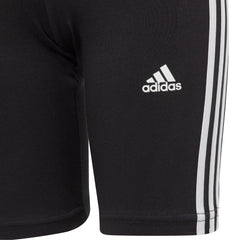 Essentials 3 Stripes Junior Short Tights - Black