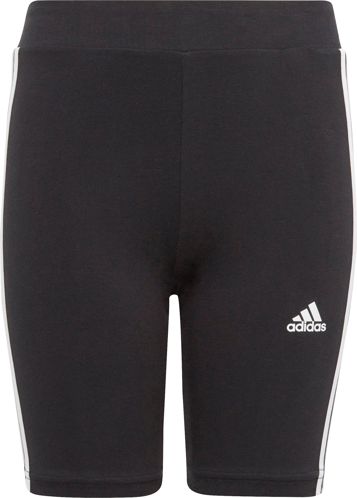 Essentials 3 Stripes Junior Short Tights - Black