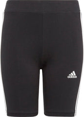 Essentials 3 Stripes Junior Short Tights - Black