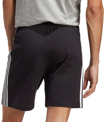 Essentials 3 Stripes 7 Inch Mens Shorts - Black