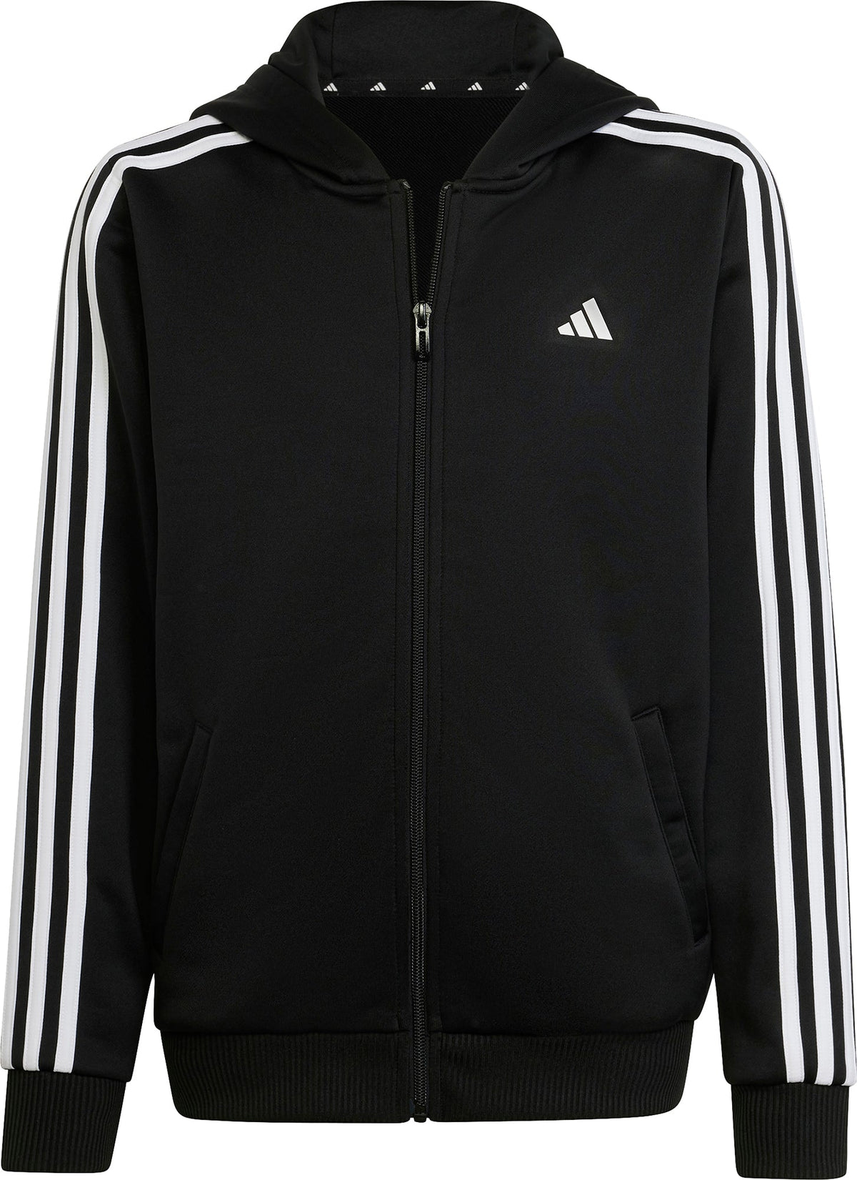 Essentials AeroReady 3 Stripes Junior Training Track Jacket - Black