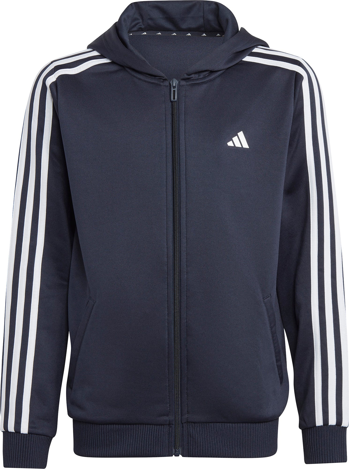 Essentials AeroReady 3 Stripes Junior Training Track Jacket - Blue
