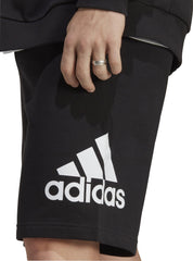 Essentials Big Logo French Terry Mens Training Shorts - Black