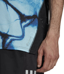 Fast Short Sleeve Mens Running Top - Black